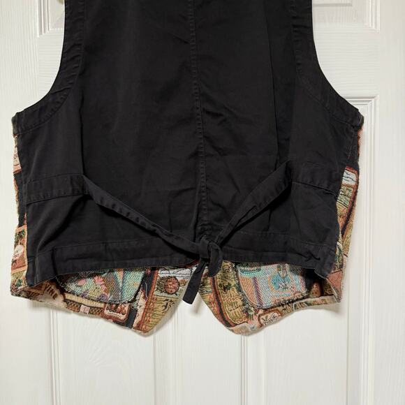 Karen Scott II Women's Wine Tapestry Vest Size 2X - Picture 12 of 12